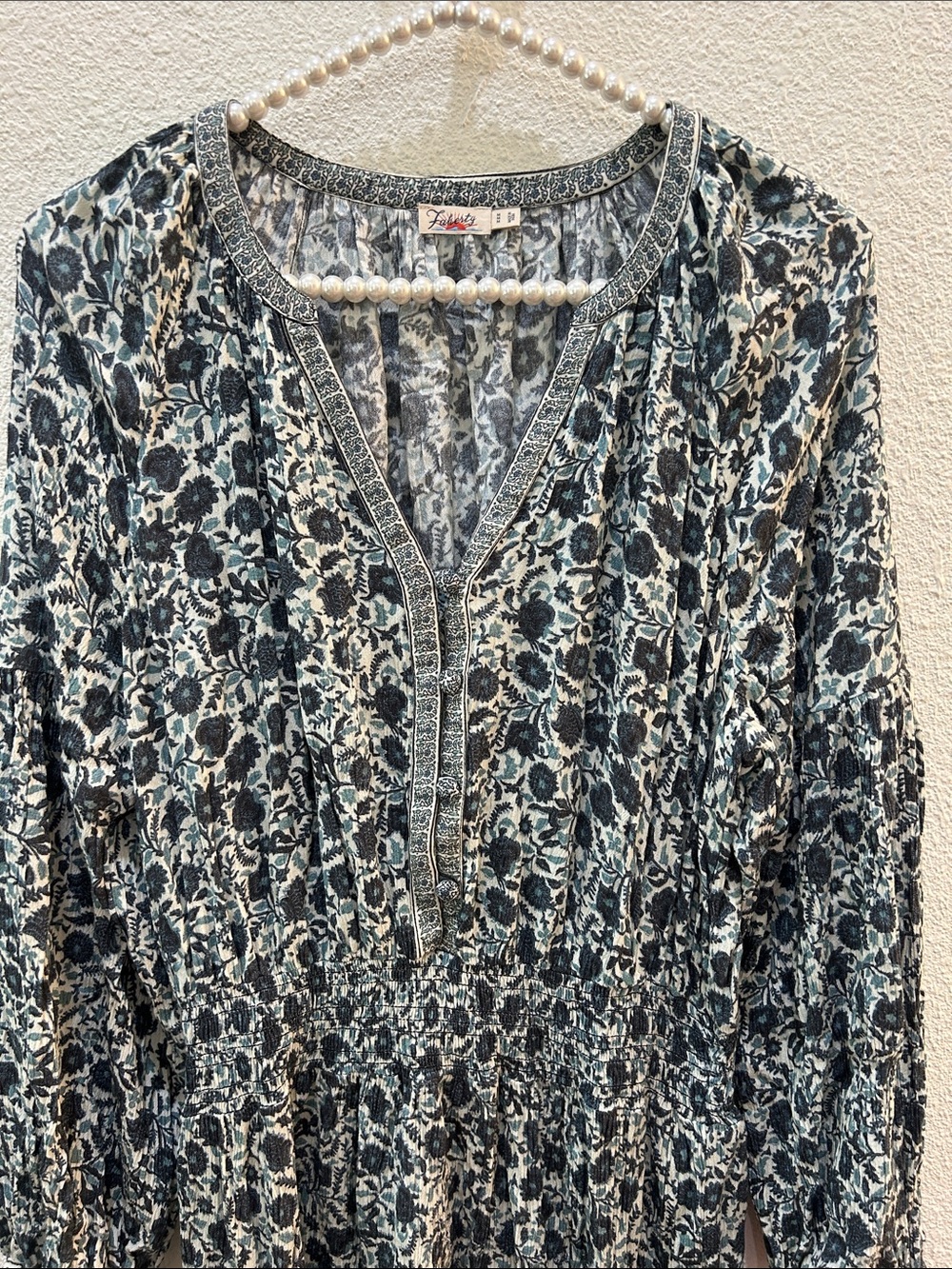 Faherty Montana Dress in Navy Folly Floral Size Medium - Picture 4 of 15